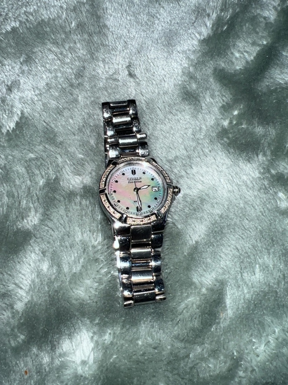 Citizen Eco-drive Watch with Mother-of-Pearl face in silver - Picture 2 of 3